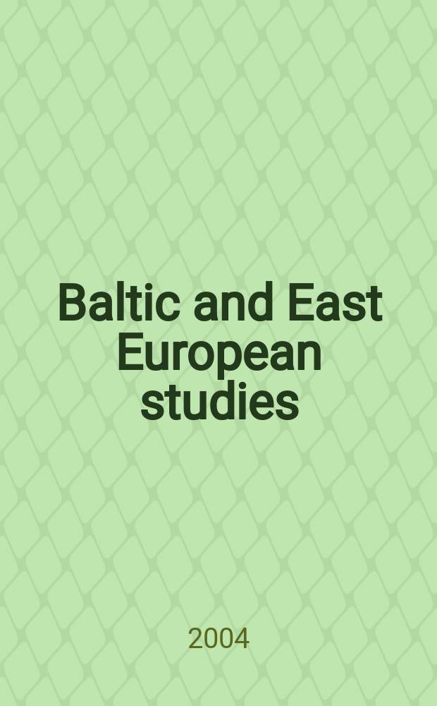 Baltic and East European studies