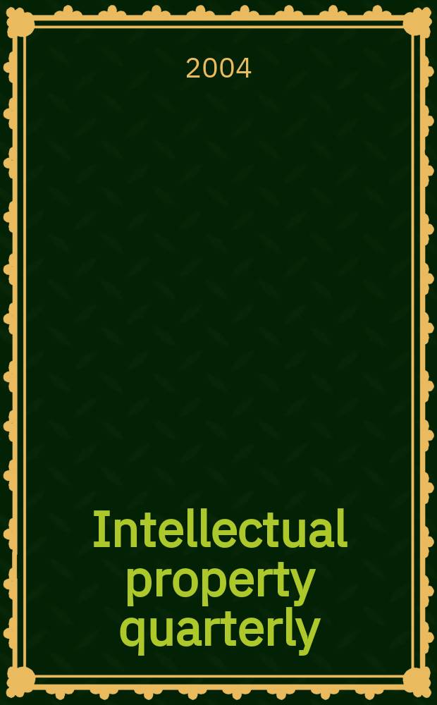 Intellectual property quarterly