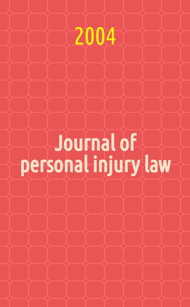 Journal of personal injury law