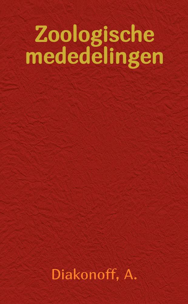 Zoologische mededelingen : Uitg. door het Rijksmuseum van natuurlijke historie te Leiden. D.58, №16 : Synopsis and descriptions of new species ...
