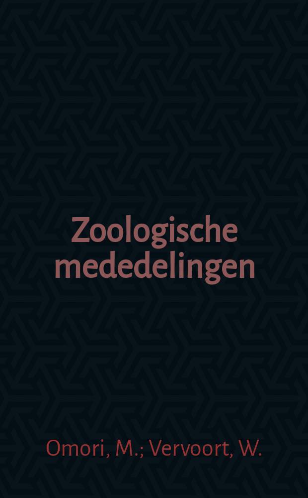 Zoologische mededelingen : Uitg. door het Rijksmuseum van natuurlijke historie te Leiden. D.60, №16 : Observations on a living ...