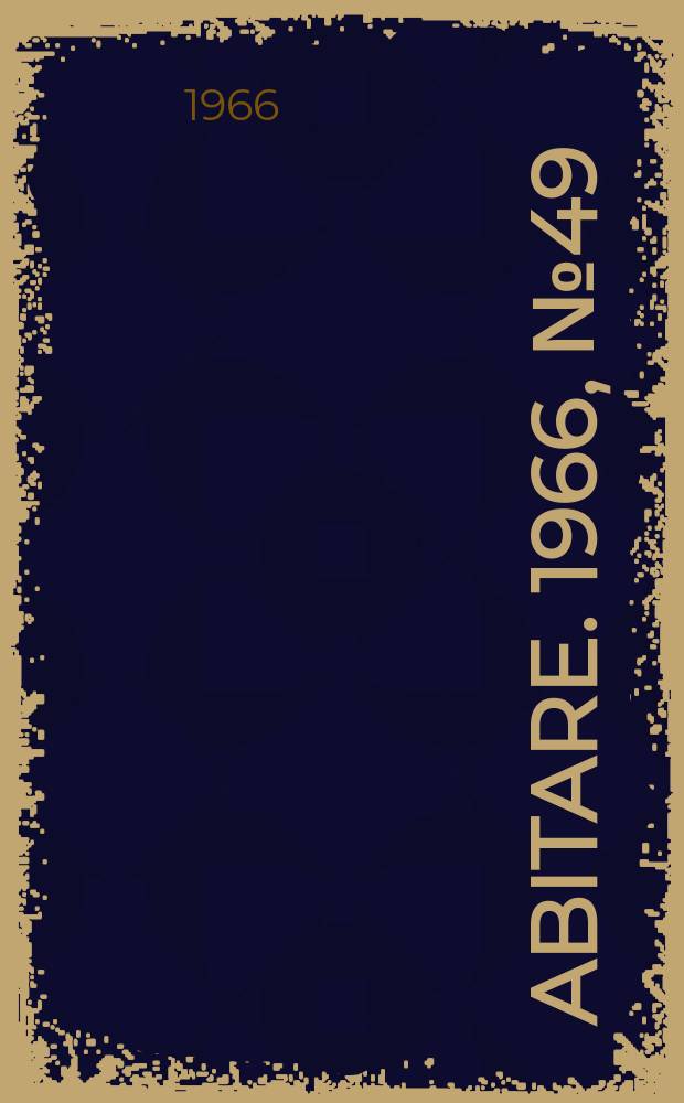 Abitare. 1966, №49