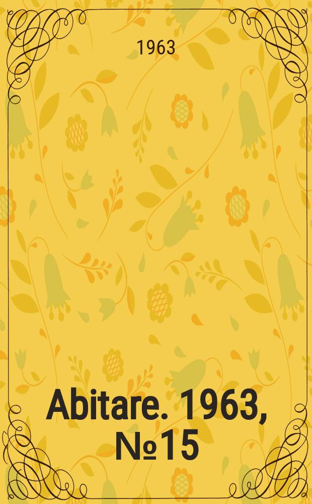 Abitare. 1963, №15