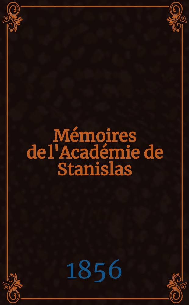 Mémoires de l'Académie de Stanislas