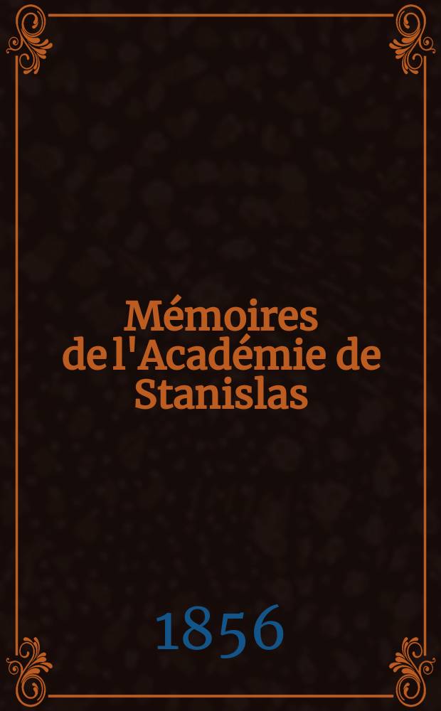 Mémoires de l'Académie de Stanislas