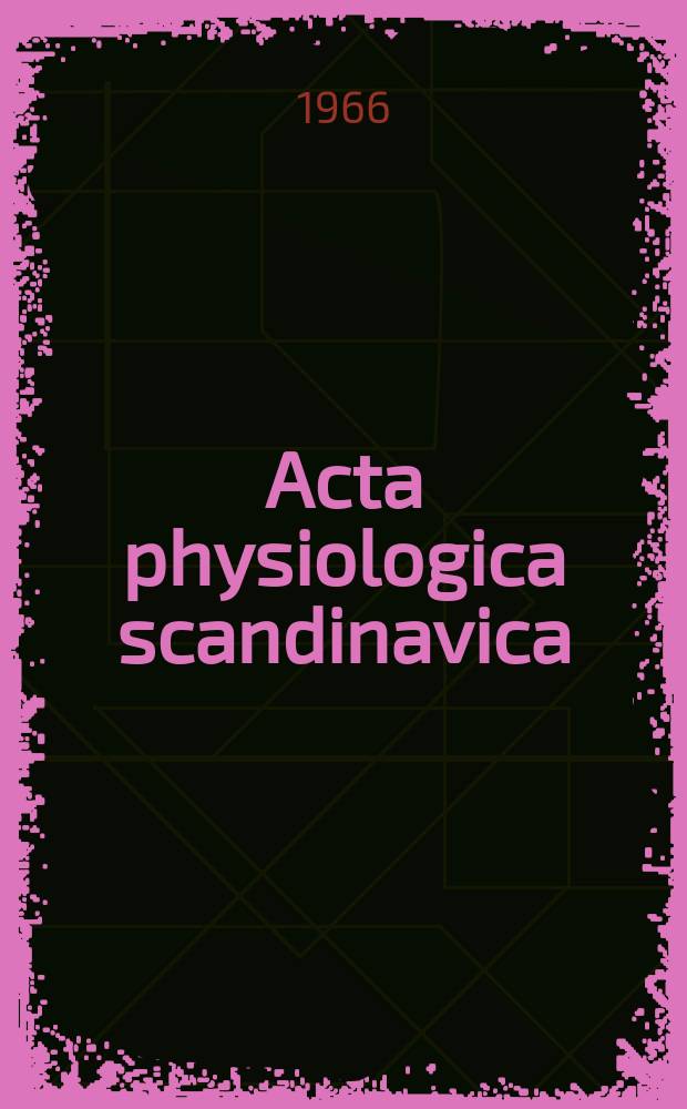 Acta physiologica scandinavica