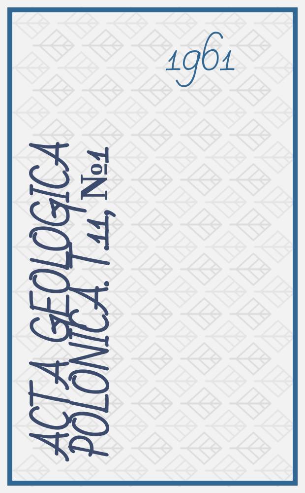 Acta geologica polonica. T.11, №1