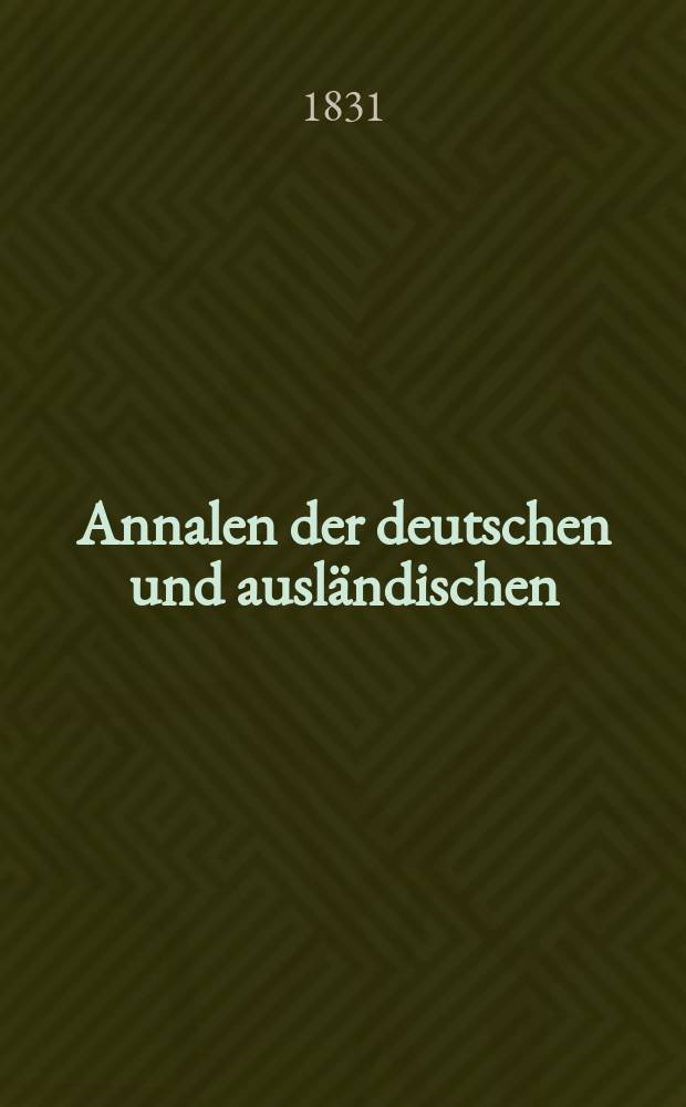 Annalen der deutschen und ausländischen : Criminal - Recht pflege. Bd.12, H.23