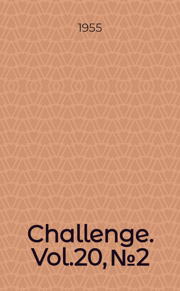 Challenge. Vol.20, №2