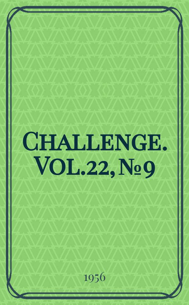 Challenge. Vol.22, №9