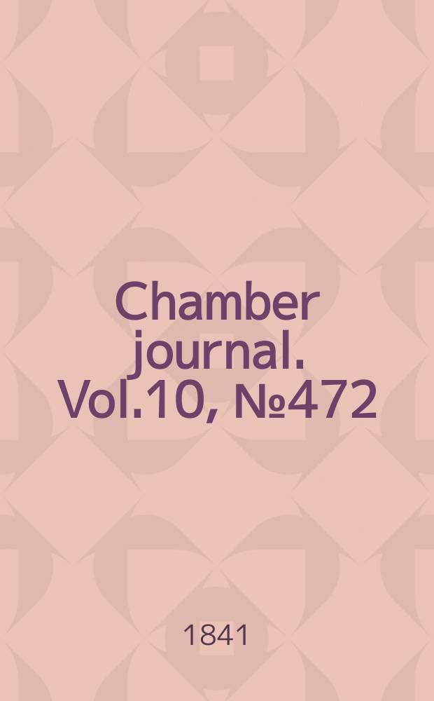 Chamber journal. Vol.10, №472