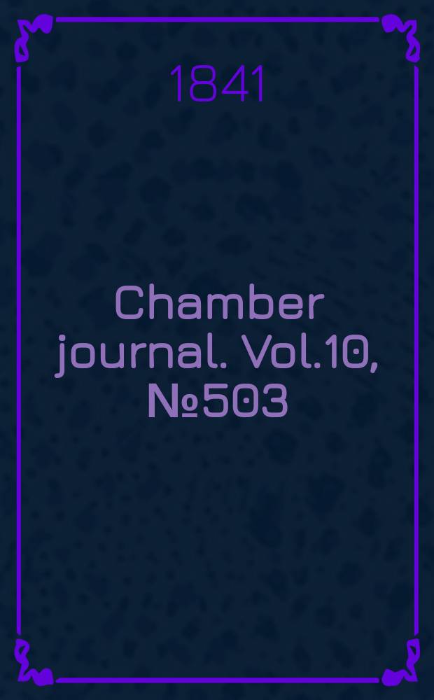 Chamber journal. Vol.10, №503