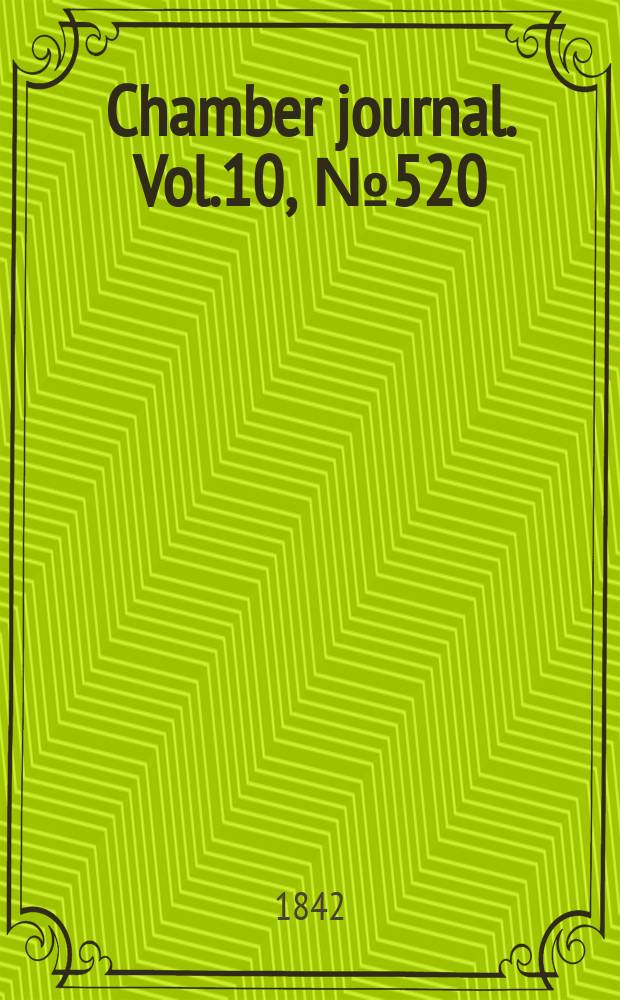 Chamber journal. Vol.10, №520