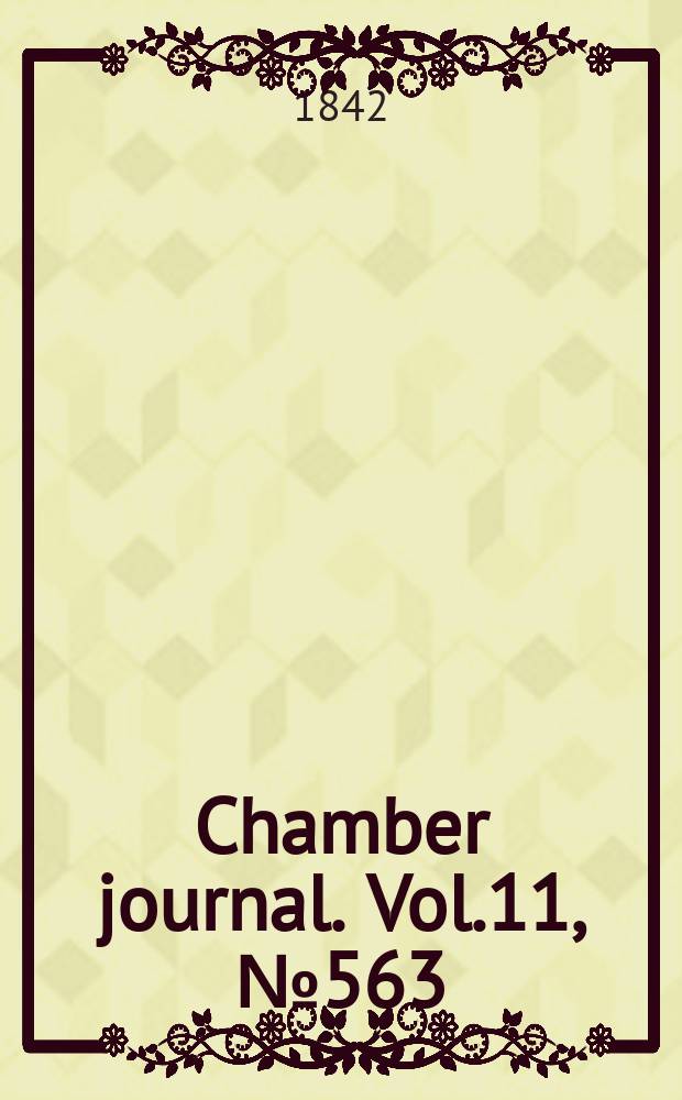 Chamber journal. Vol.11, №563