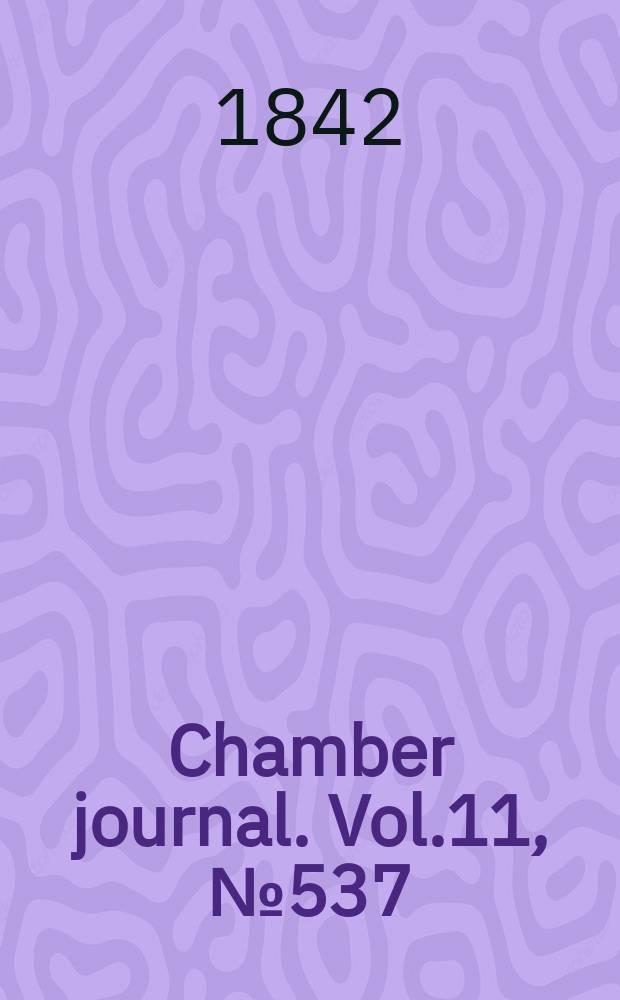 Chamber journal. Vol.11, №537