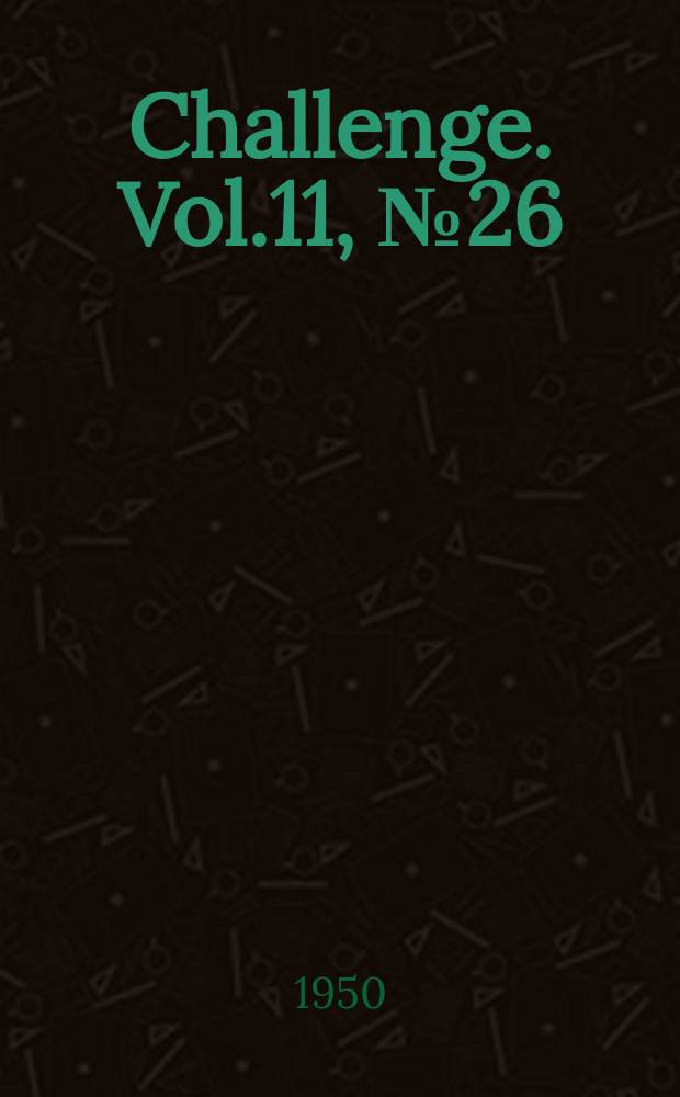 Challenge. Vol.11, №26