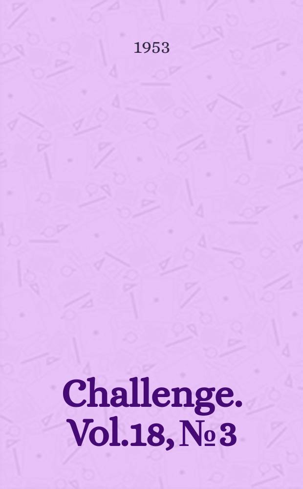 Challenge. Vol.18, №3