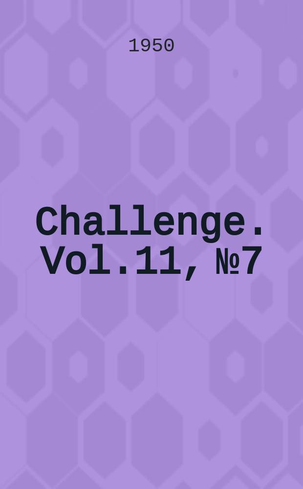 Challenge. Vol.11, №7