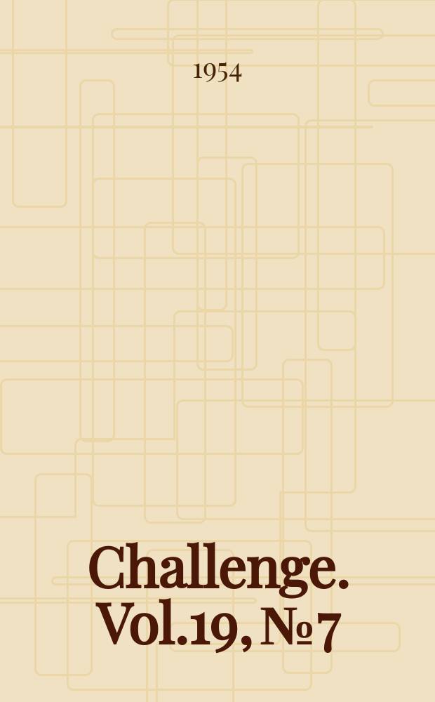 Challenge. Vol.19, №7