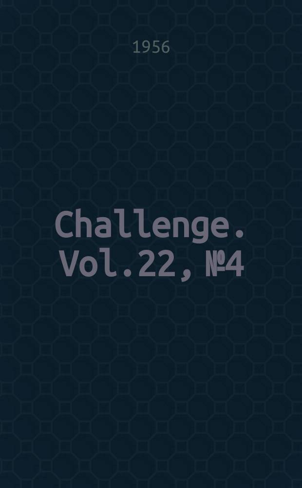 Challenge. Vol.22, №4