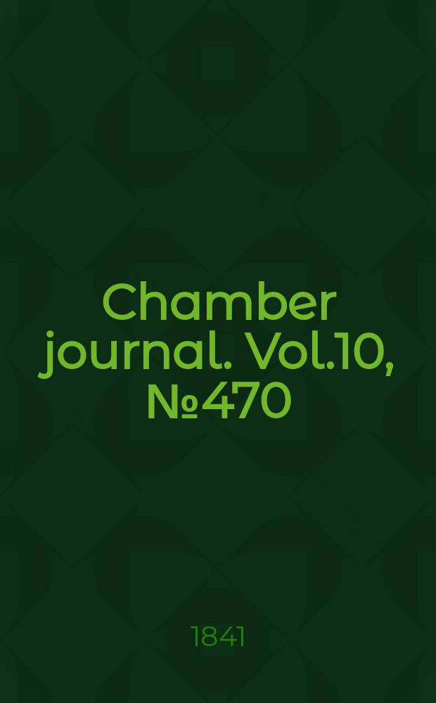 Chamber journal. Vol.10, №470