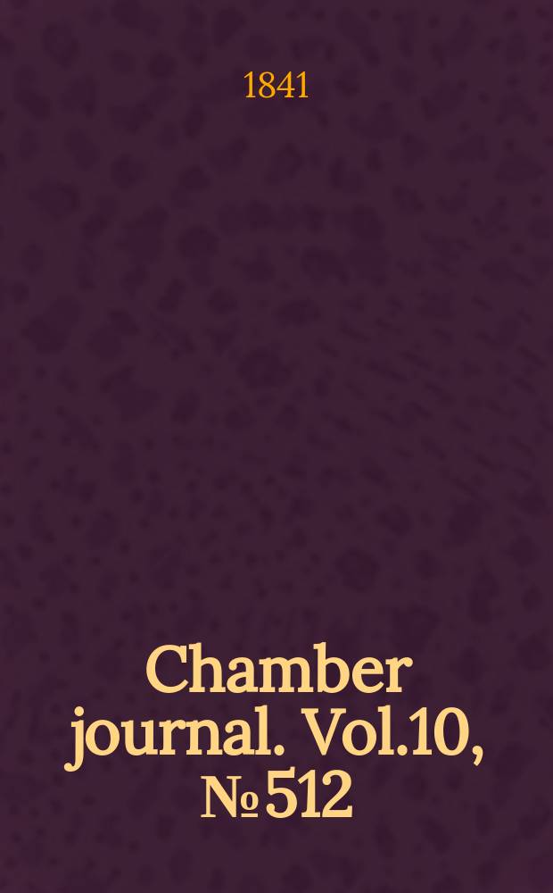 Chamber journal. Vol.10, №512