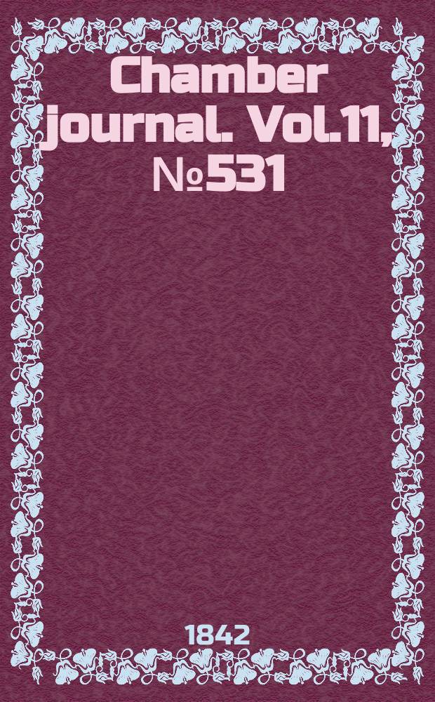 Chamber journal. Vol.11, №531