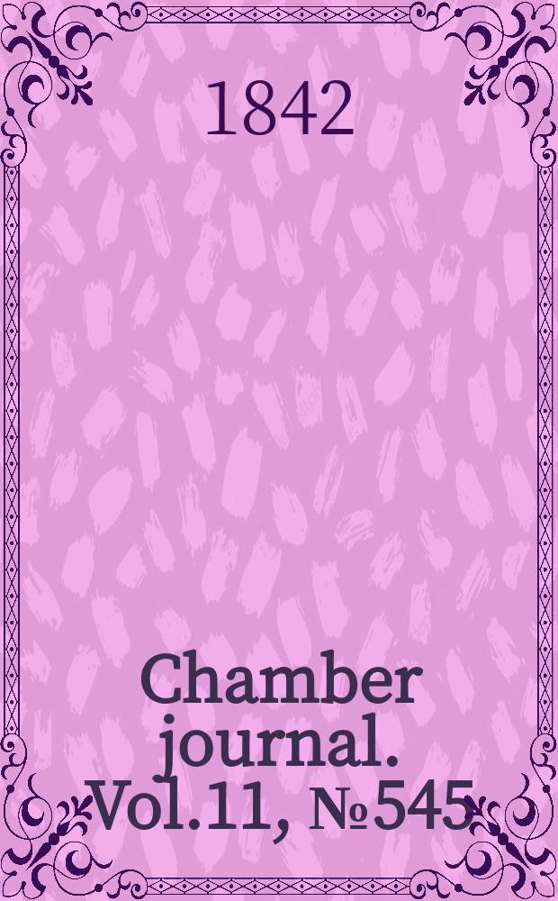 Chamber journal. Vol.11, №545