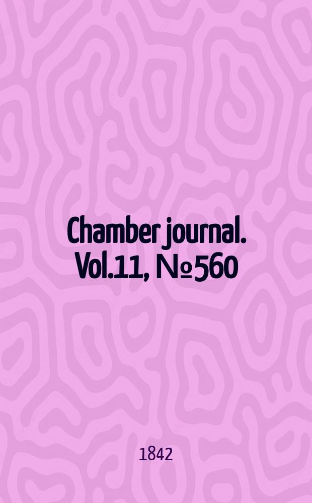 Chamber journal. Vol.11, №560