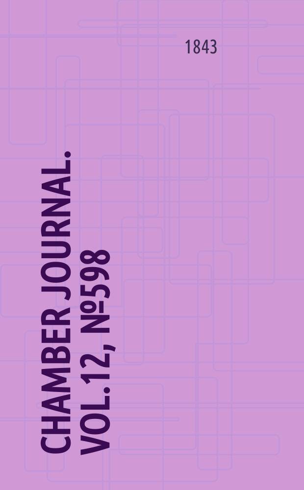 Chamber journal. Vol.12, №598