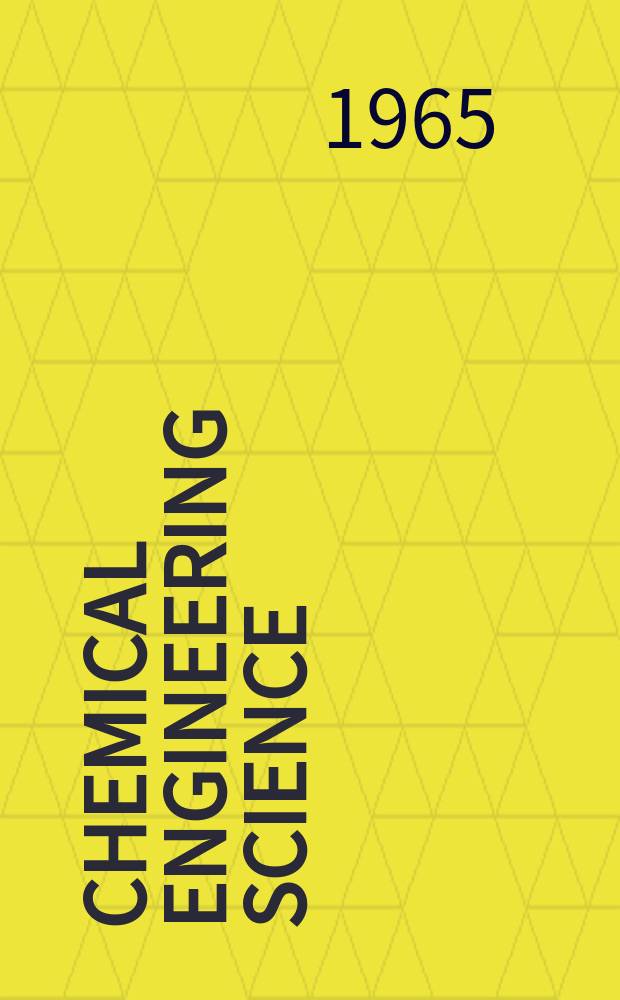 Chemical engineering science : G&eacute;nie chimique. Vol.20, №2