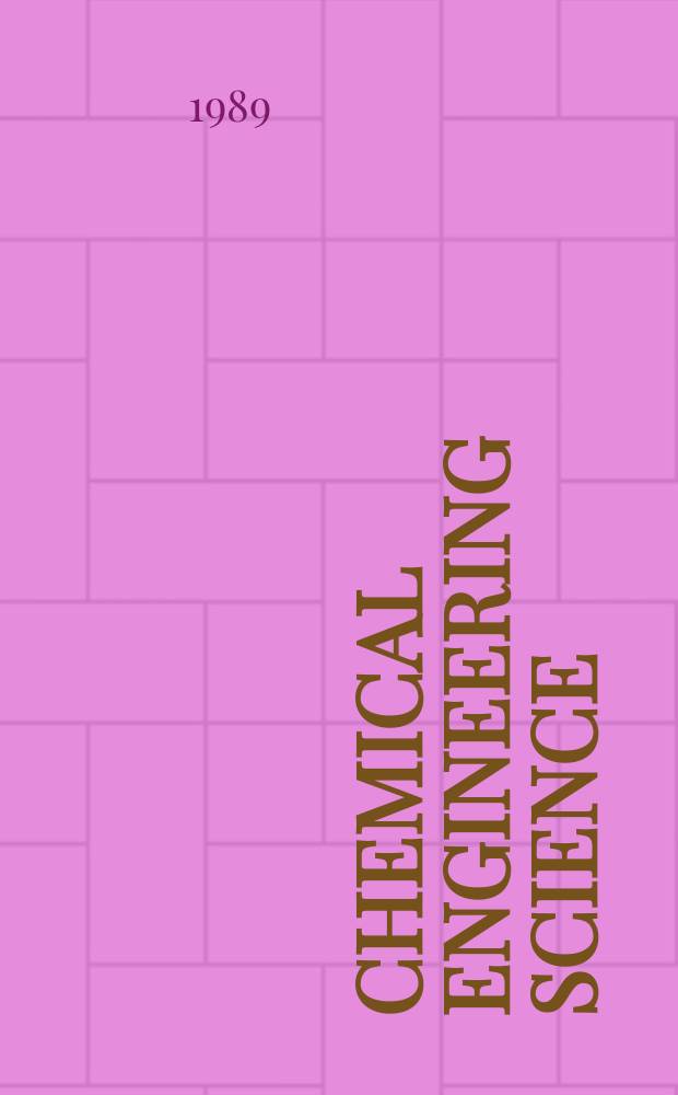 Chemical engineering science : G&eacute;nie chimique. Vol.44, №4
