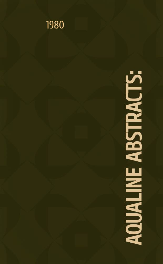 Aqualine abstracts : (Formerly WRC information) Publ. bi-weekly on behalf of the Water research centre. Vol.7, №47