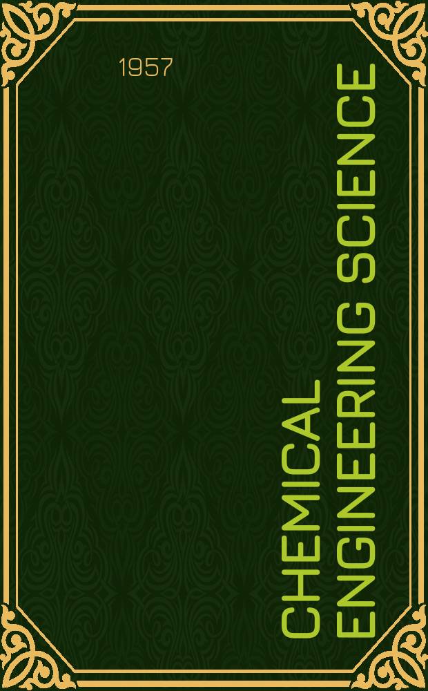 Chemical engineering science : G&eacute;nie chimique. Vol.6, №3