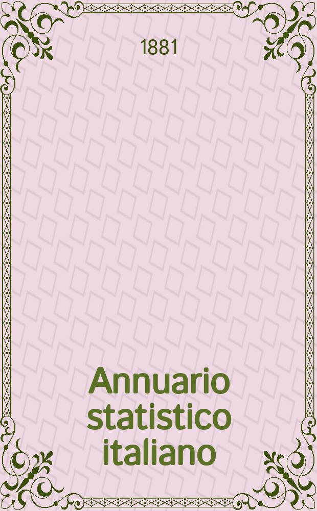 Annuario statistico italiano
