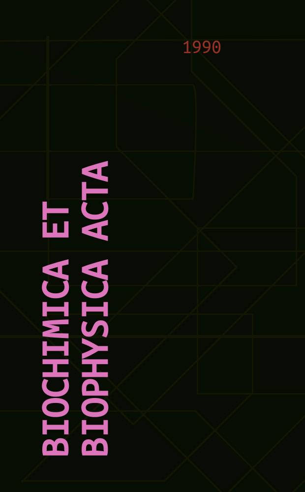 Biochimica et biophysica acta : International journal of biochemistry and biophysics. Vol.1087, №3