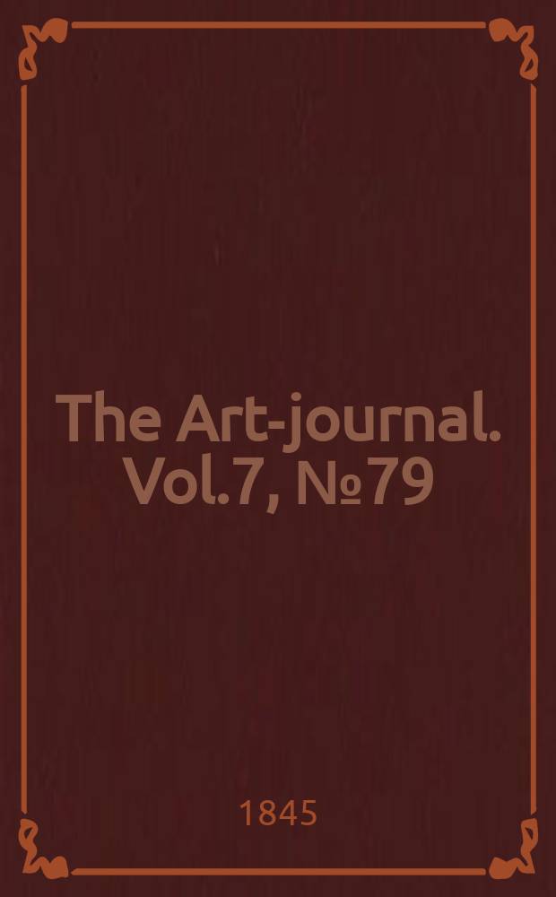 The Art-journal. Vol.7, №79