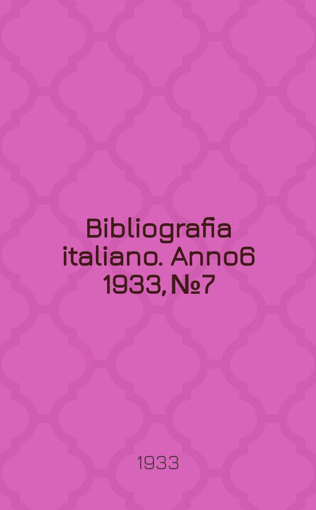 Bibliografia italiano. Anno6 1933, №7/8