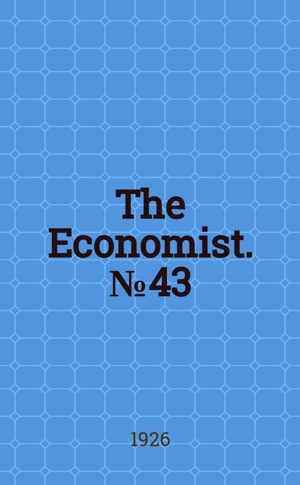 The Economist. №43