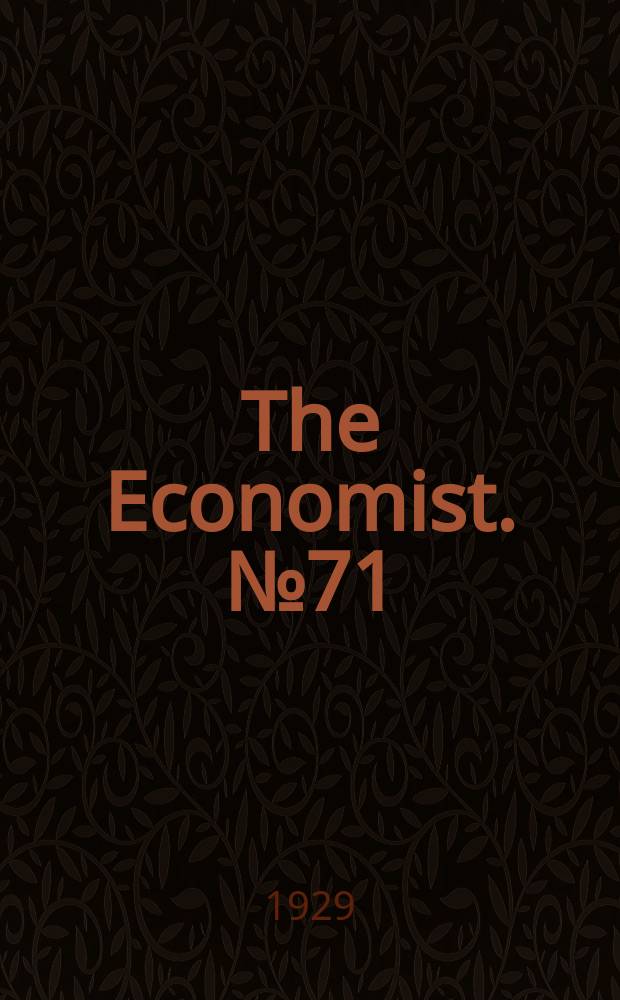 The Economist. №71
