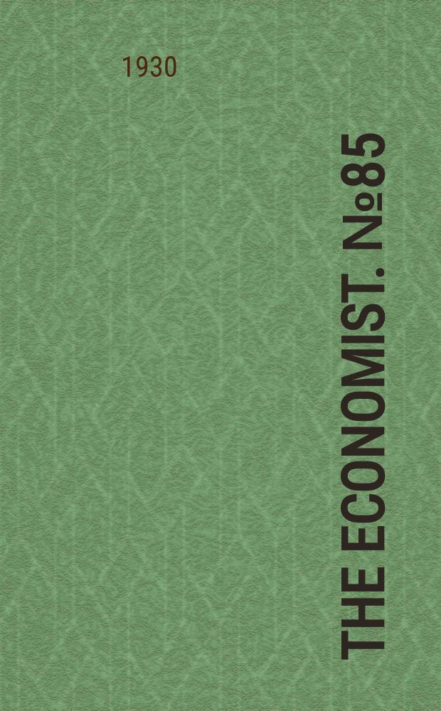 The Economist. №85