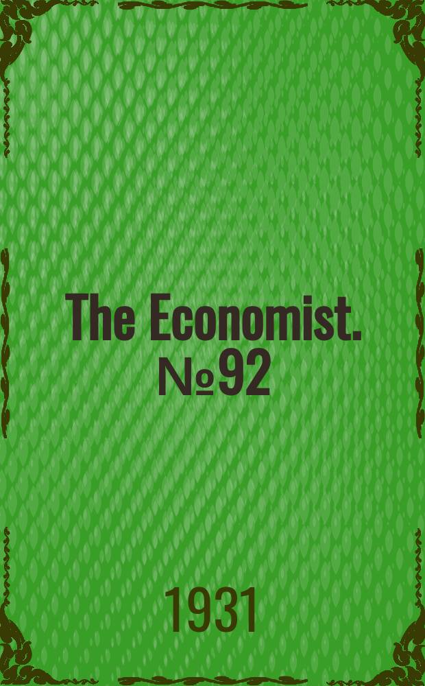 The Economist. №92