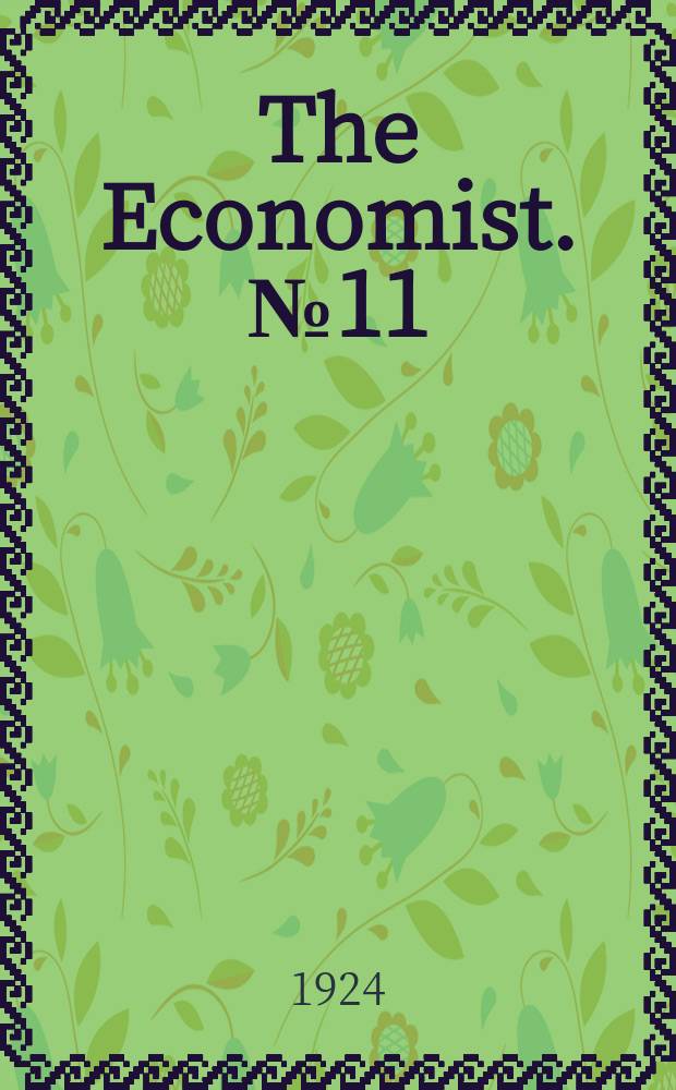 The Economist. №11