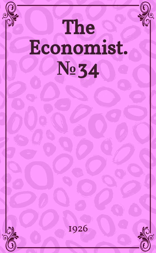The Economist. №34