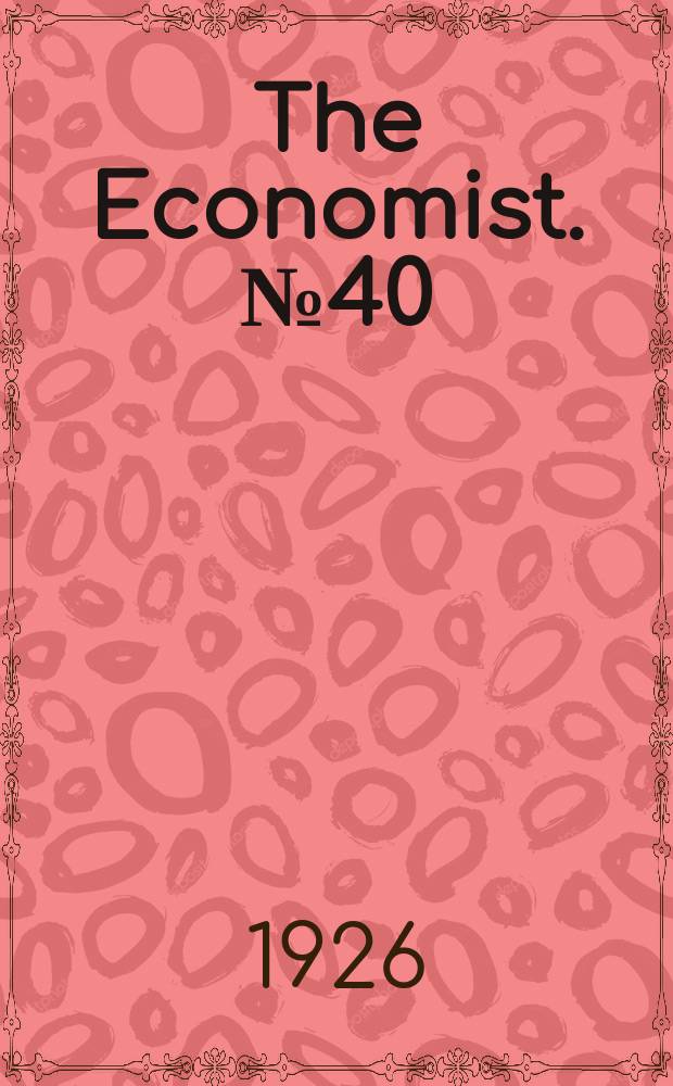 The Economist. №40