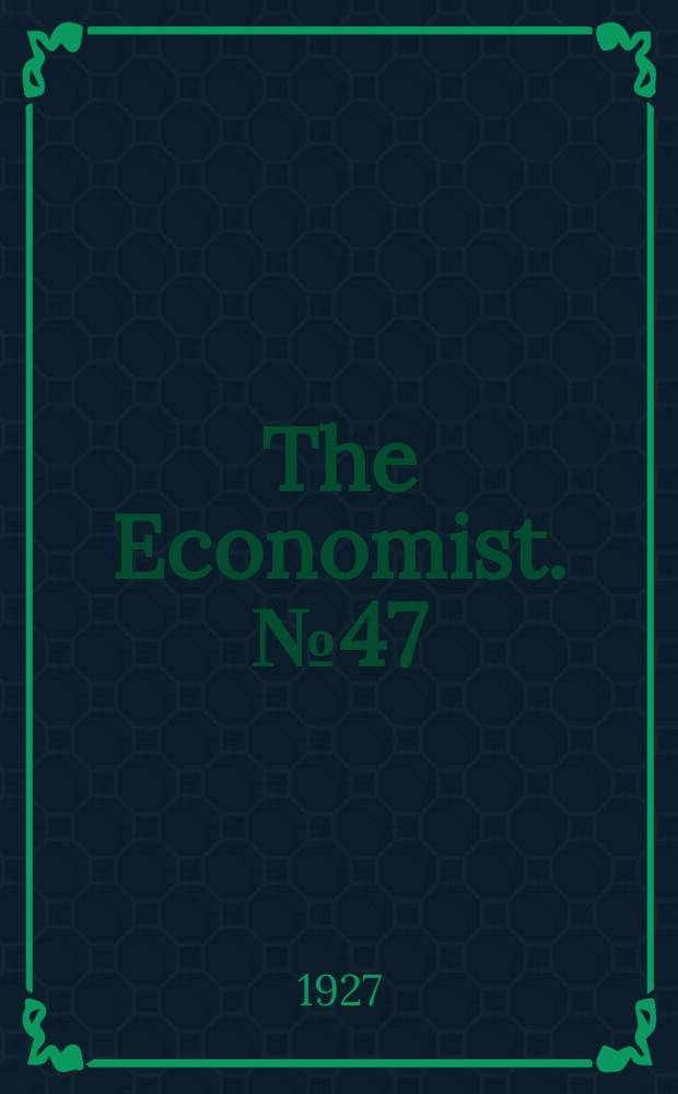 The Economist. №47