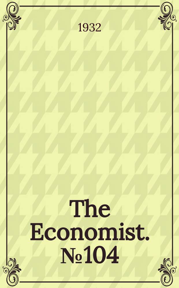 The Economist. №104