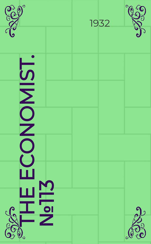 The Economist. №113
