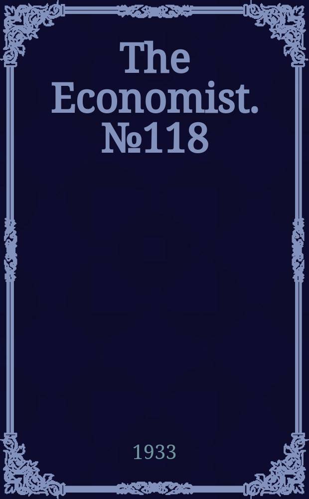 The Economist. №118