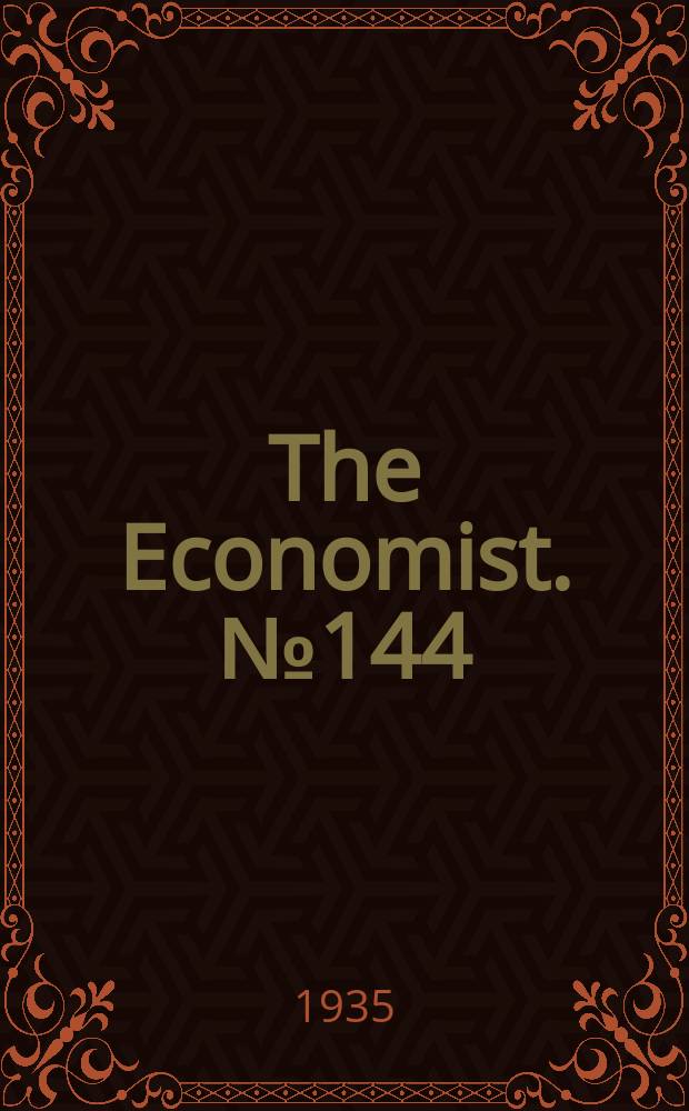 The Economist. №144